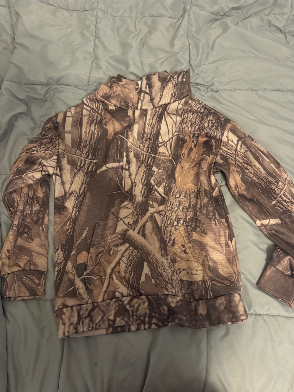 Camo Pullover Jacket - Brown & Tan
